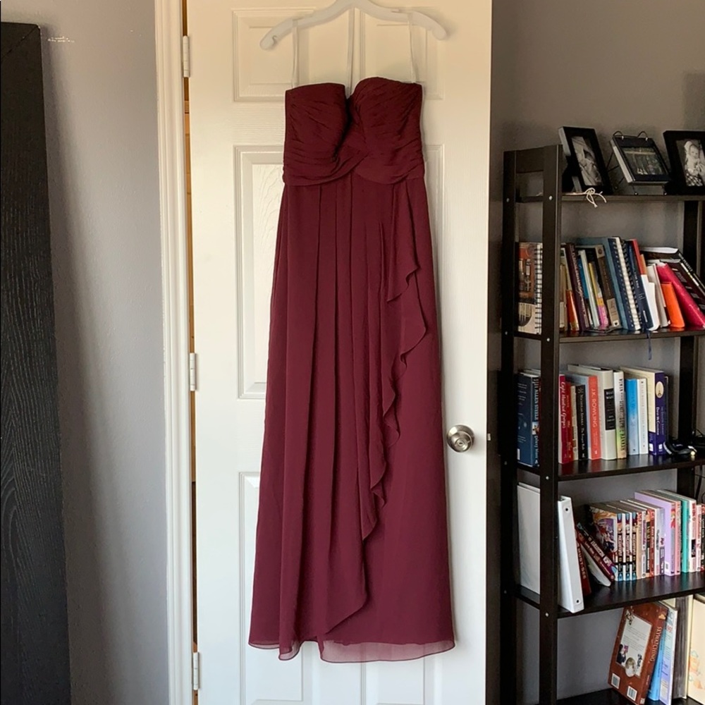 Wine bridesmaid dress size 6